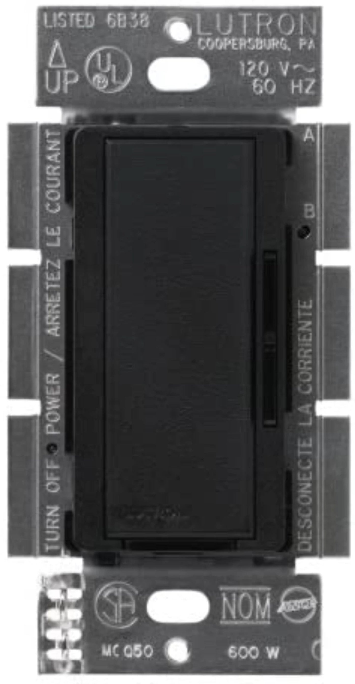 Maestro Companion dimmer for multi-location use, 120V, Satin finish