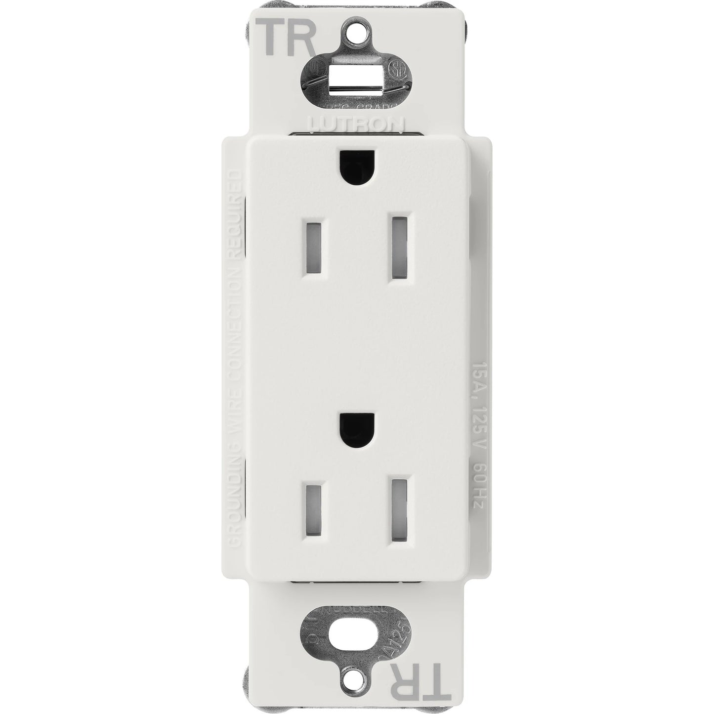 Lutron Claro Tamper-Resistant Duplex Receptacle, 15 Amp