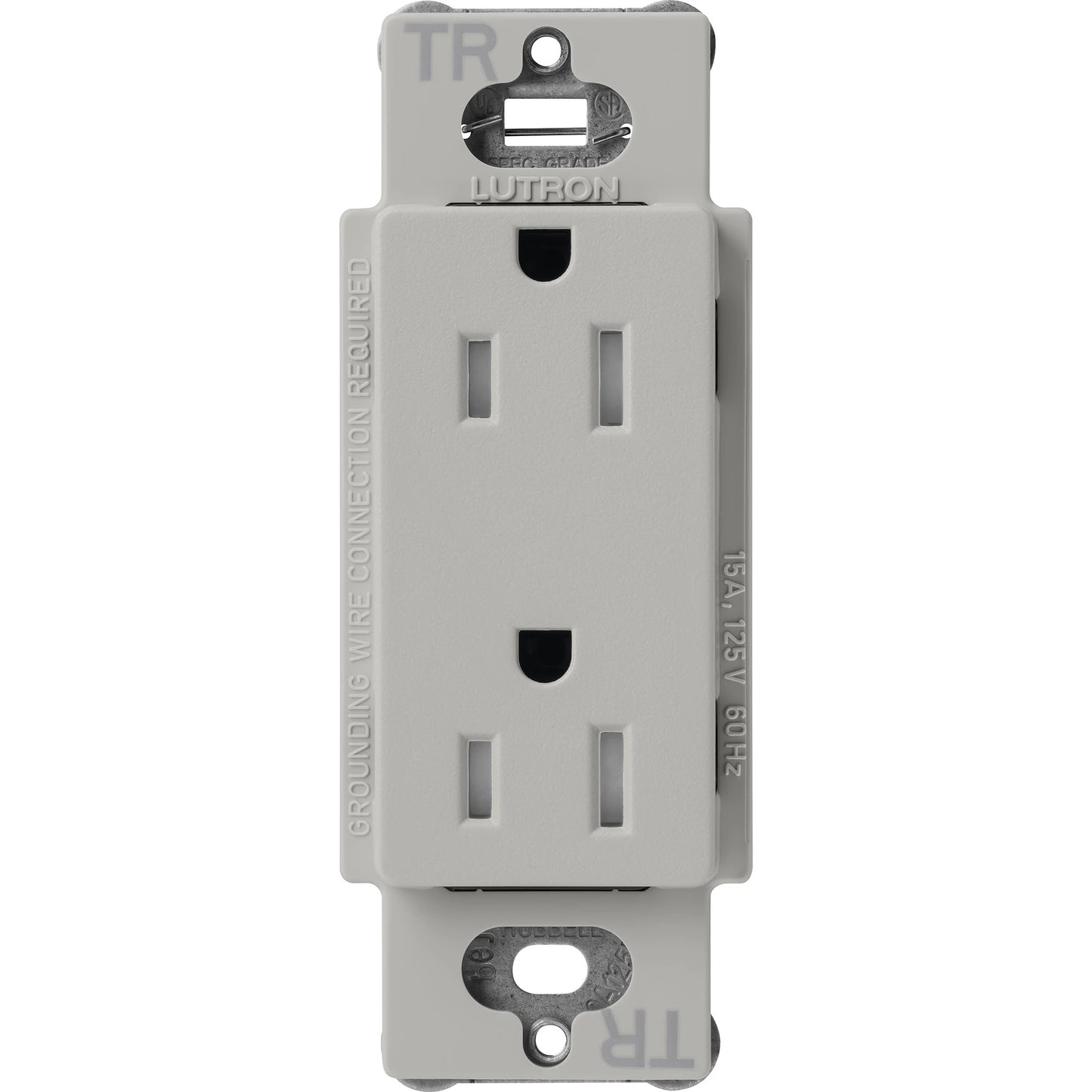 Lutron Claro Tamper-Resistant Duplex Receptacle, 15 Amp