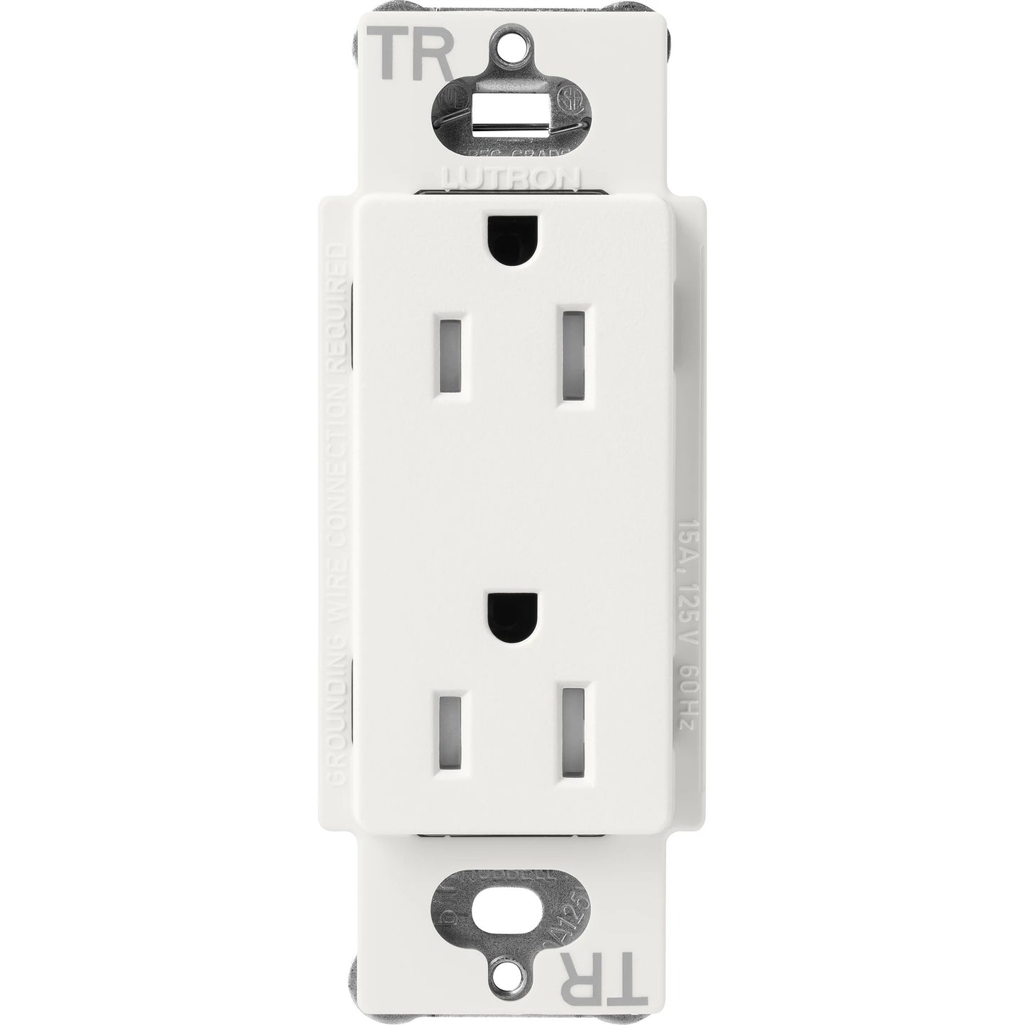 Lutron Claro Tamper-Resistant Duplex Receptacle, 15 Amp