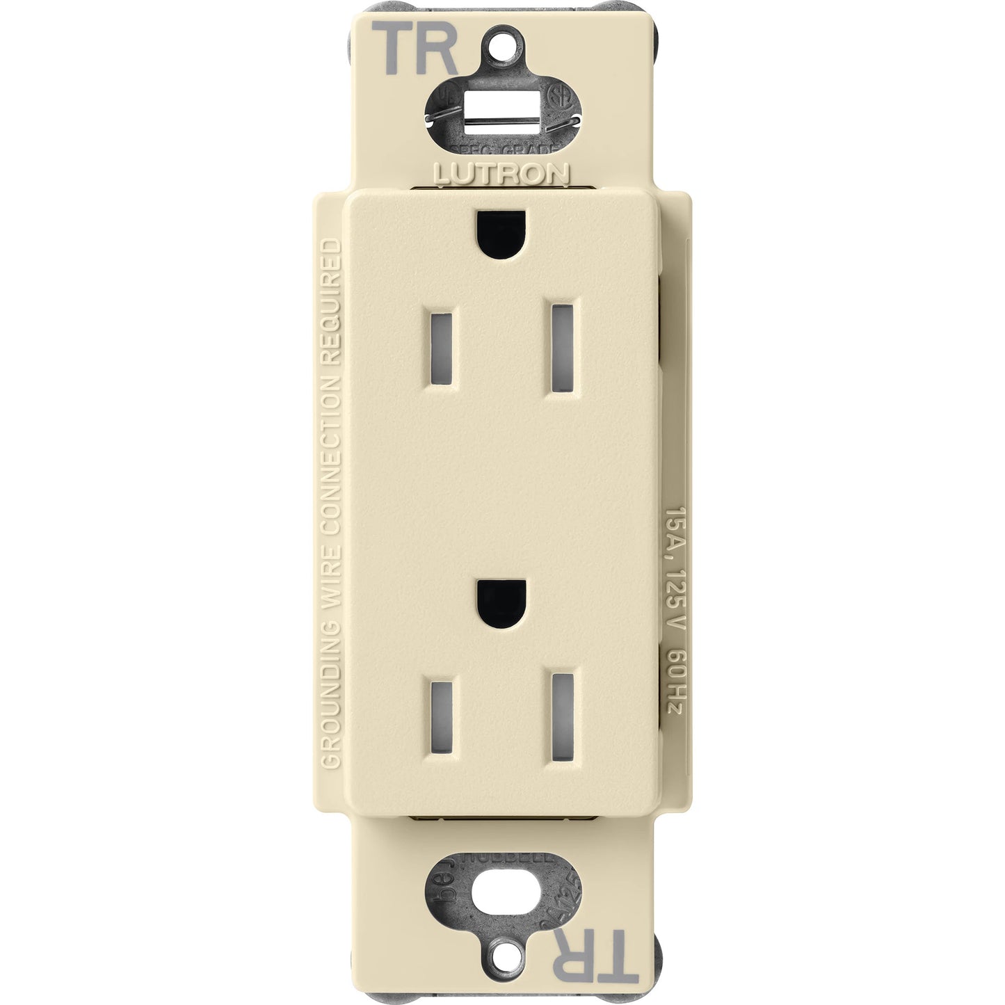 Lutron Claro Tamper-Resistant Duplex Receptacle, 15 Amp