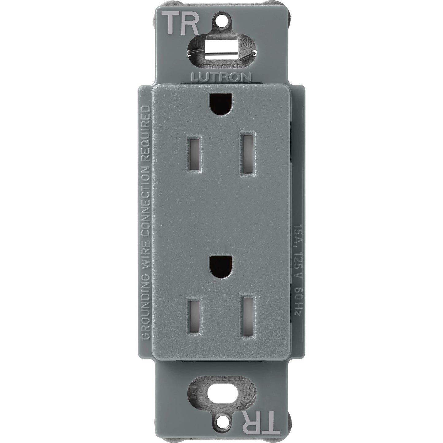 Lutron Claro Tamper-Resistant Duplex Receptacle, 15 Amp