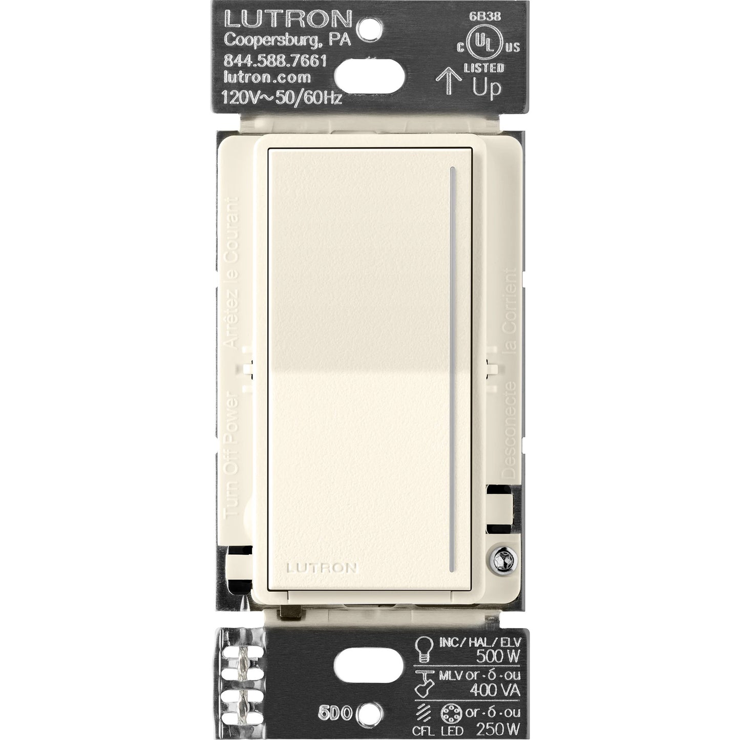 Lutron Sunnata PRO LED+ Touch Dimmer Switch with Phase Selectable Dimming for LED, MLV, ELV, and Incandescent/Halogen lighting