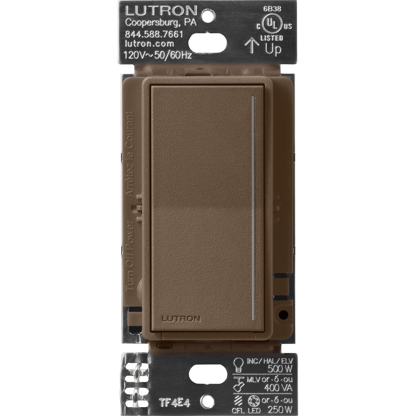 Lutron Sunnata PRO LED+ Touch Dimmer Switch with Phase Selectable Dimming for LED, MLV, ELV, and Incandescent/Halogen lighting