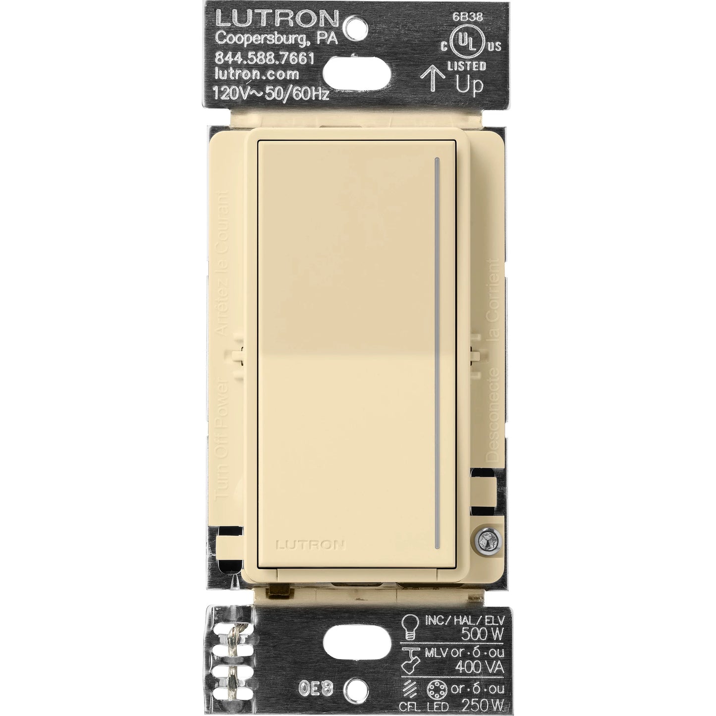 Lutron Sunnata PRO LED+ Touch Dimmer Switch with Phase Selectable Dimming for LED, MLV, ELV, and Incandescent/Halogen lighting