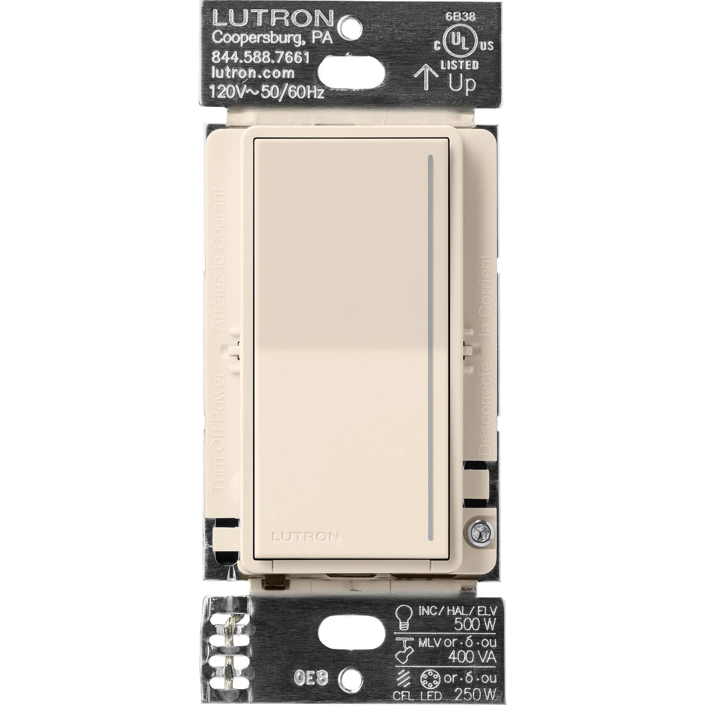 Lutron Sunnata PRO LED+ Touch Dimmer Switch with Phase Selectable Dimming for LED, MLV, ELV, and Incandescent/Halogen lighting