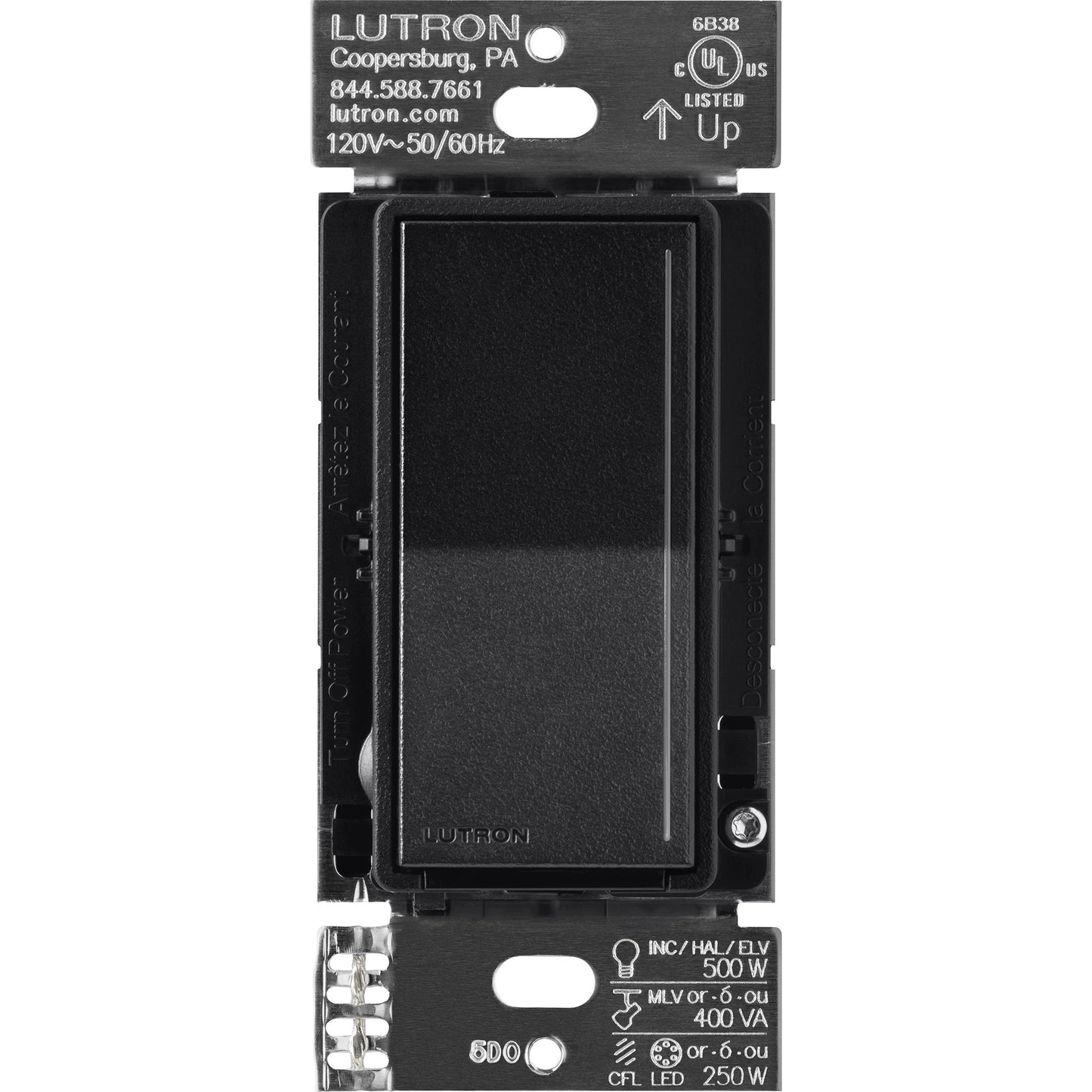 Lutron Sunnata PRO LED+ Touch Dimmer Switch with Phase Selectable Dimming for LED, MLV, ELV, and Incandescent/Halogen lighting