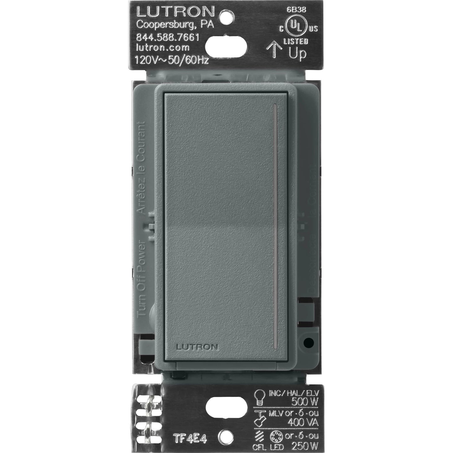 Lutron Sunnata PRO LED+ Touch Dimmer Switch with Phase Selectable Dimming for LED, MLV, ELV, and Incandescent/Halogen lighting