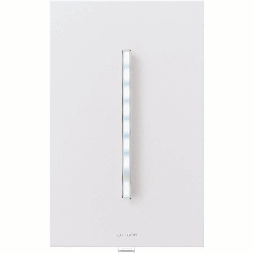 GRAFIK T C.L Dimmer, multi-location/single-pole dimmer with wallplate, 250W CFL/LED, 600W inc/hal, 400VA MLV, and 3.3A Lutron Hi-Lume A-Series LTE LED Driver (max 10 drivers), 120V