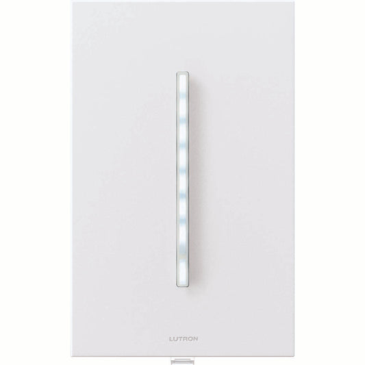 GRAFIK T phase selectable touch dimmer, multi-location/single-pole, 120V 500W Inc/Hal, 250W LED, 500W ELV, 400VA 300W MLV, 400W Hi-lume 1 percent LED driver max 10, 3.3A Tu-Wire fluorescent ballast in white