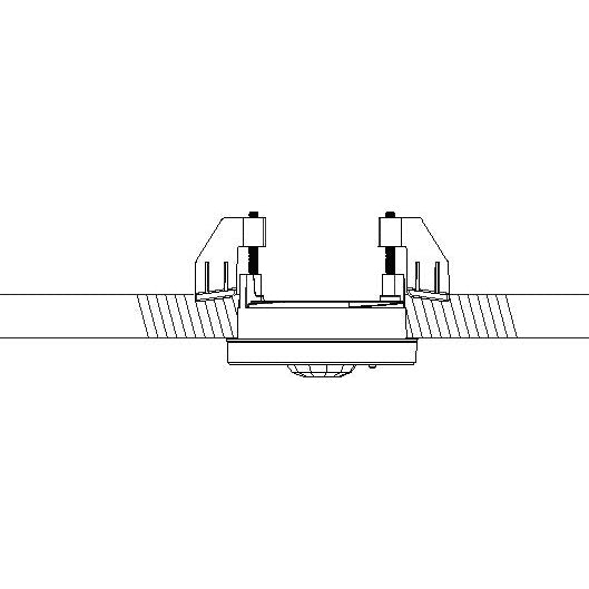 Radio Powr Savr Occupancy/vacancy sensor, CLNG-mount recess-mounting bracket