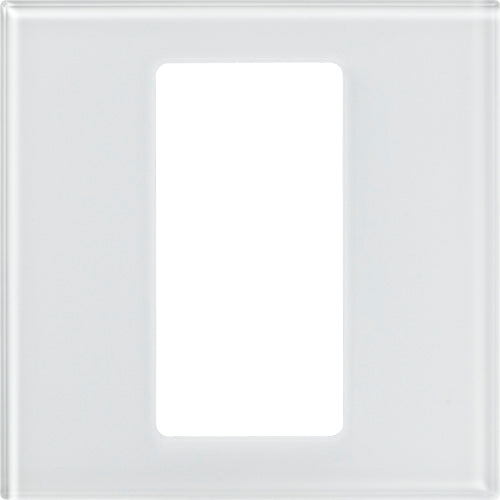 Pico Architectural International Frameless Style Glass wallplate, 1-gang in clear glass