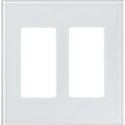 seeTouch Architectural Style, Designer glass wallplate 1-gang in clear glass