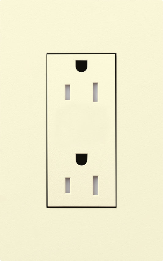 Duplex 15 A receptacle, tamper resistant, 125V/15A with faceplate