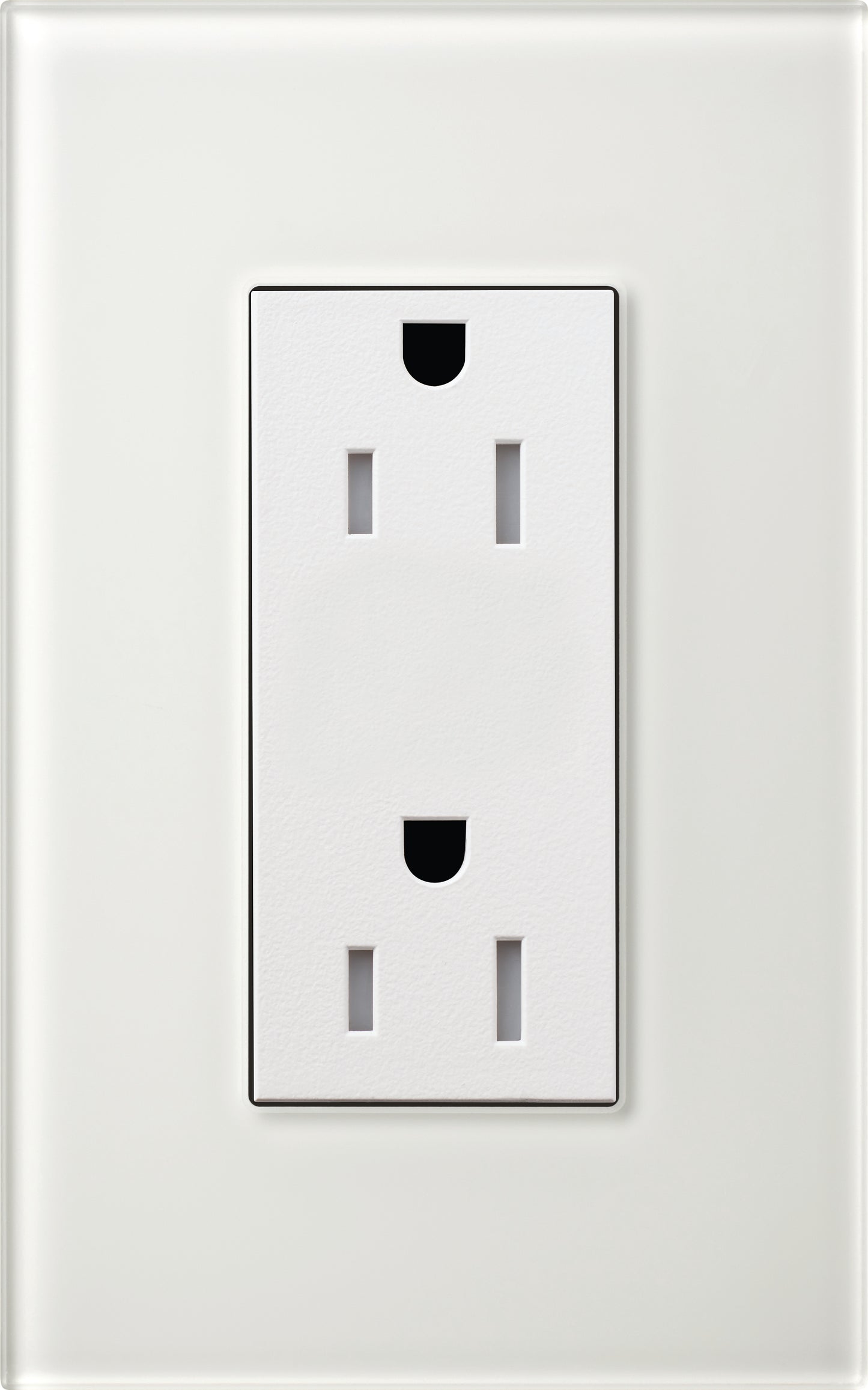 Duplex 15 A receptacle, tamper resistant, 125V/15A with faceplate