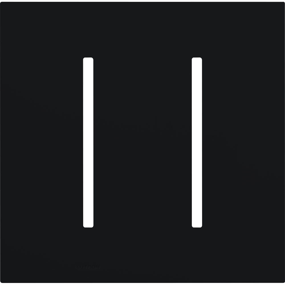 Multigang Wallplate for GRAFIK T Controls, Two-gang for 2 dimmers, switches, or wallstations