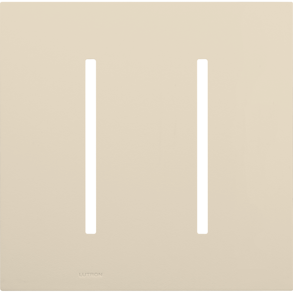 Multigang Wallplate for GRAFIK T Controls, Two-gang for 2 dimmers, switches, or wallstations