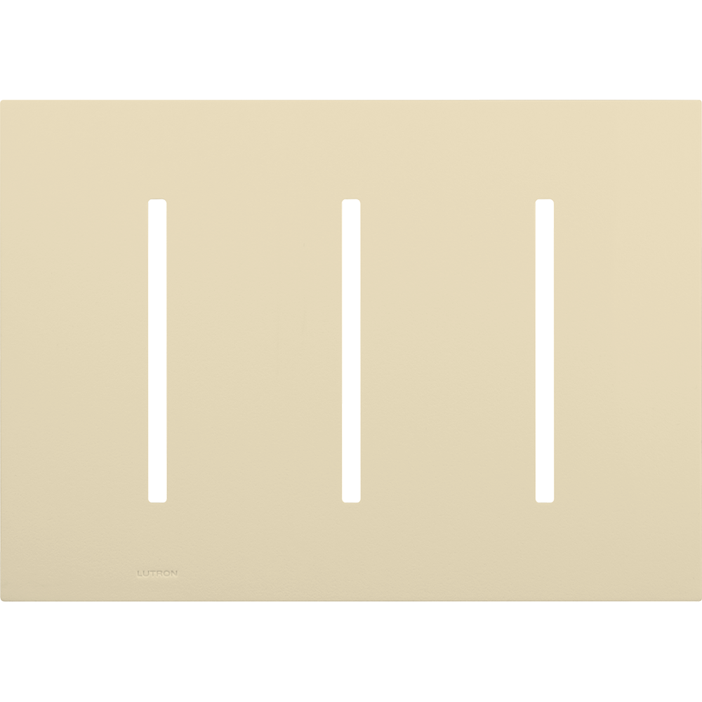 Multigang Wallplate for GRAFIK T Controls, Three-gang for 3 dimmers, switches, or wallstations