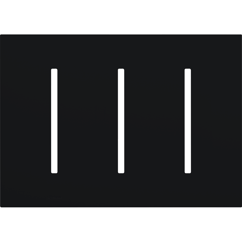 Multigang Wallplate for GRAFIK T Controls, Three-gang for 3 dimmers, switches, or wallstations