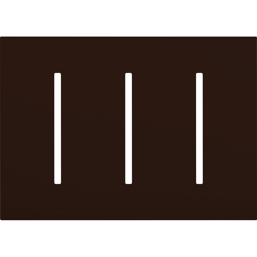 Multigang Wallplate for GRAFIK T Controls, Three-gang for 3 dimmers, switches, or wallstations