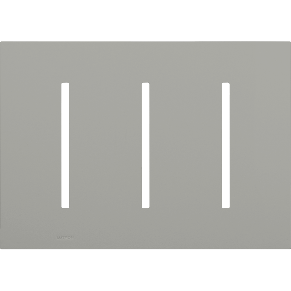 Multigang Wallplate for GRAFIK T Controls, Three-gang for 3 dimmers, switches, or wallstations