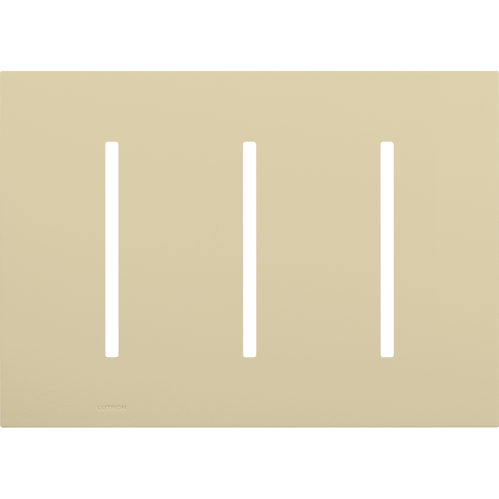 Multigang Wallplate for GRAFIK T Controls, Three-gang for 3 dimmers, switches, or wallstations