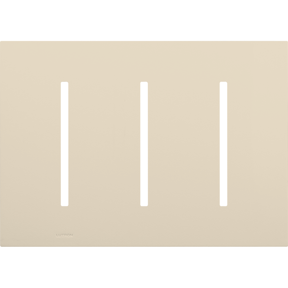 Multigang Wallplate for GRAFIK T Controls, Three-gang for 3 dimmers, switches, or wallstations