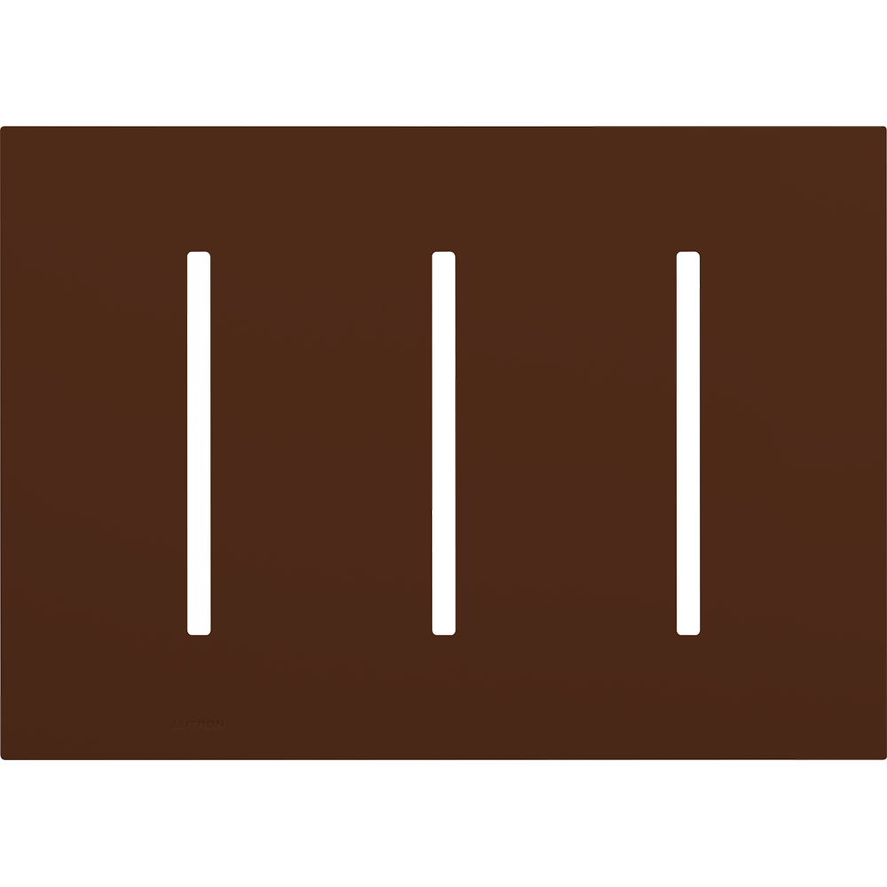 Multigang Wallplate for GRAFIK T Controls, Three-gang for 3 dimmers, switches, or wallstations