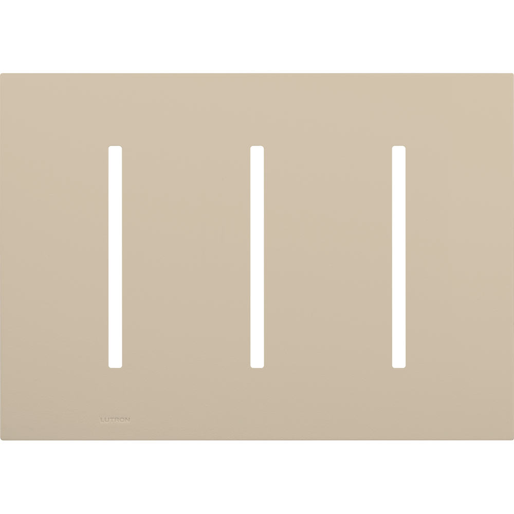 Multigang Wallplate for GRAFIK T Controls, Three-gang for 3 dimmers, switches, or wallstations