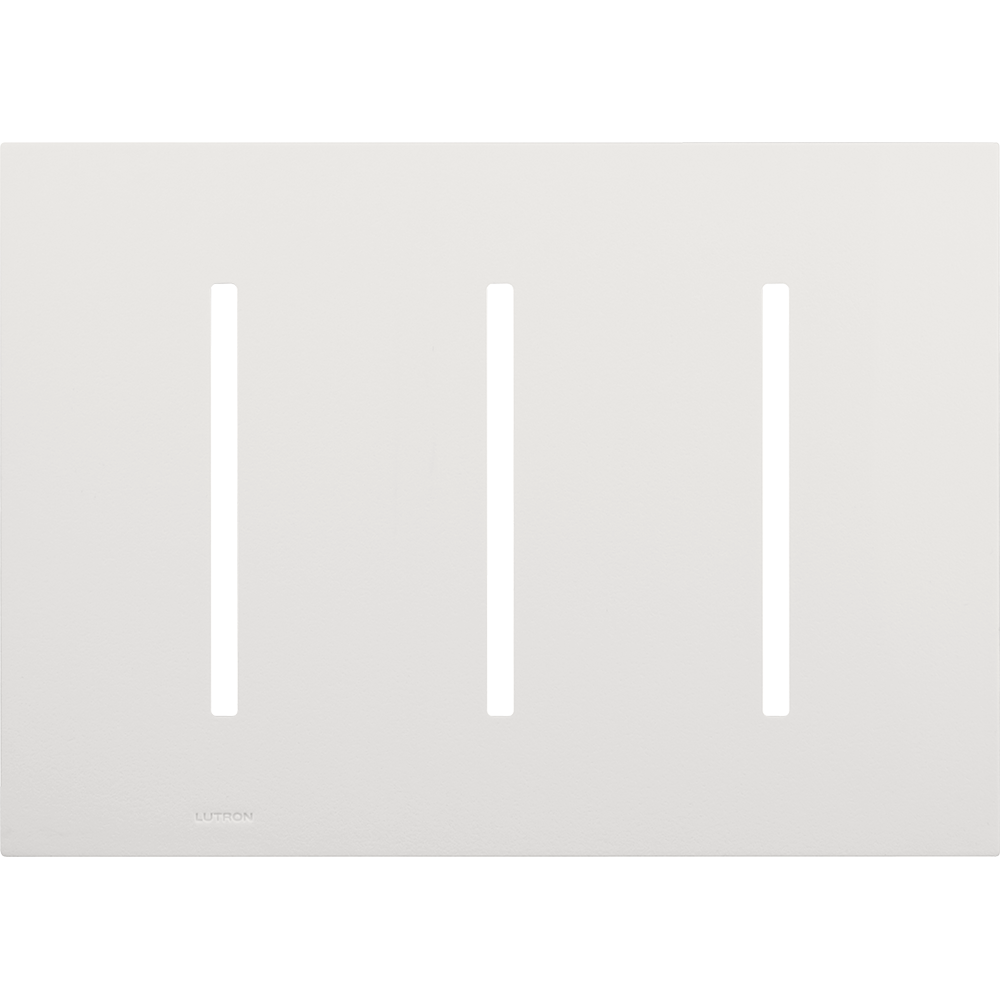 Multigang Wallplate for GRAFIK T Controls, Three-gang for 3 dimmers, switches, or wallstations