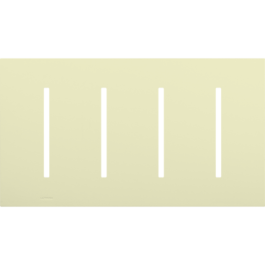 Multigang Wallplate for GRAFIK T Controls, Four-gang for 4 dimmers, switches, or wallstations