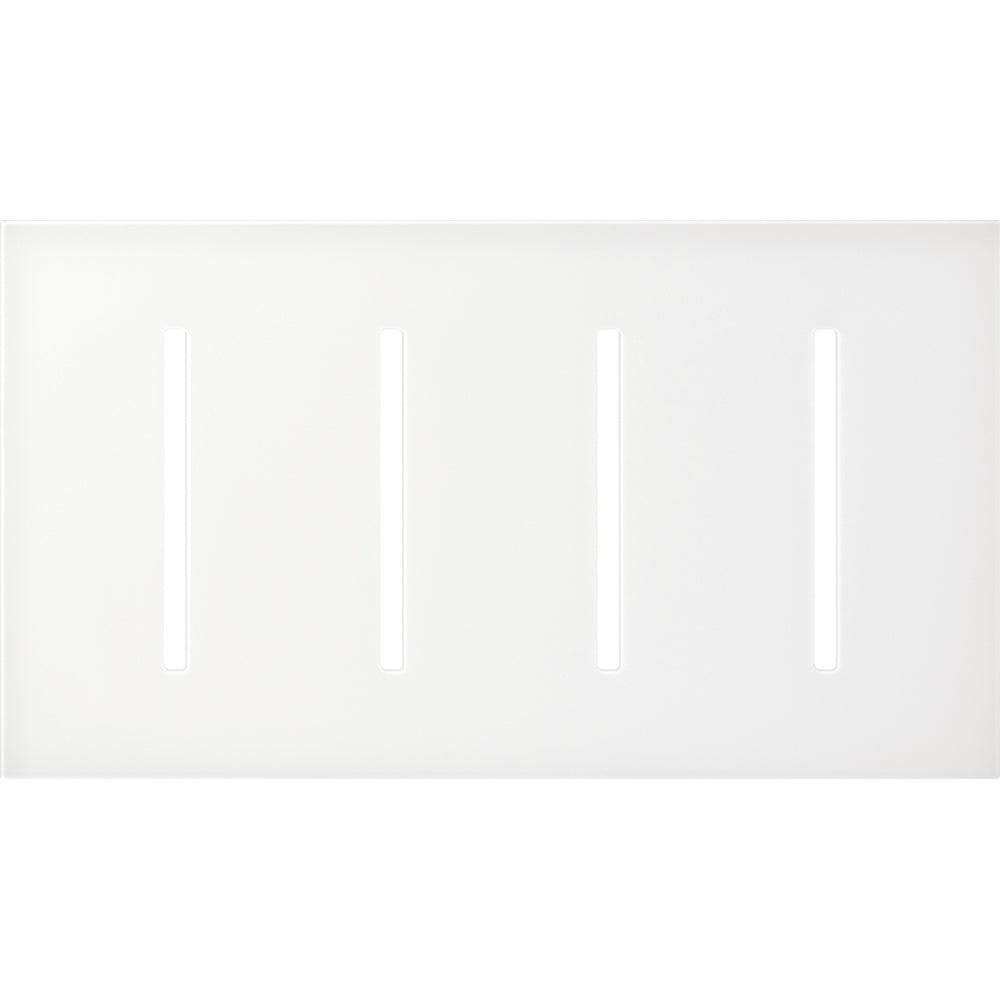 Multigang Wallplate for GRAFIK T Controls, Four-gang for 4 dimmers, switches, or wallstations