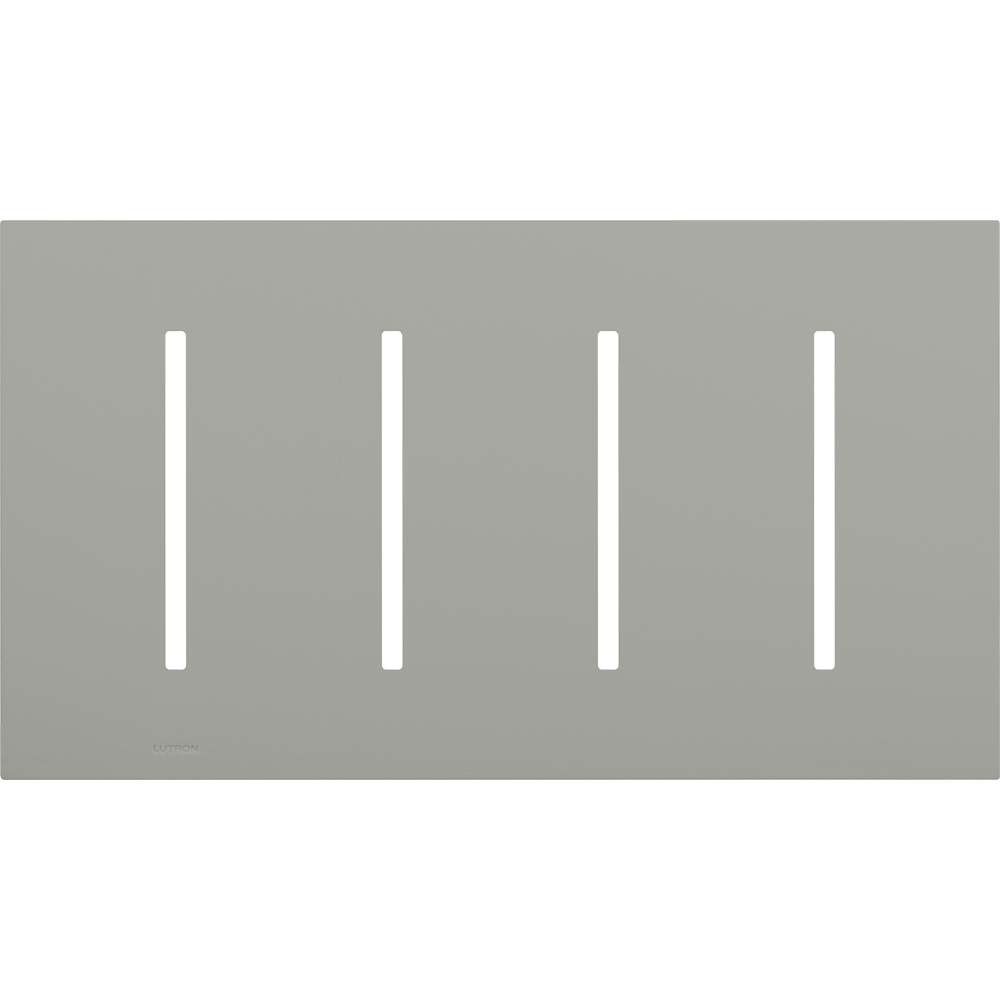 Multigang Wallplate for GRAFIK T Controls, Four-gang for 4 dimmers, switches, or wallstations