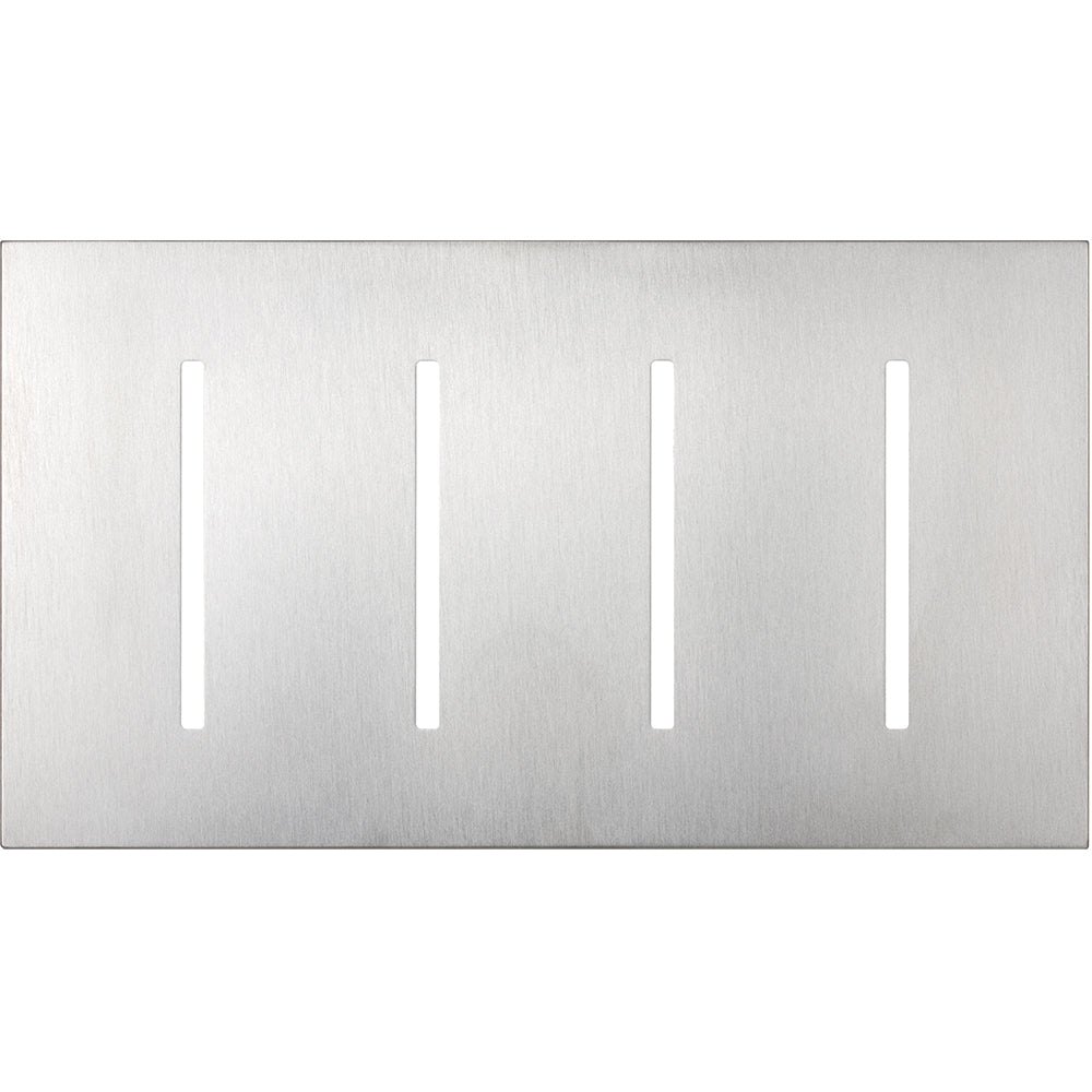 Multigang Wallplate for GRAFIK T Controls, Four-gang for 4 dimmers, switches, or wallstations