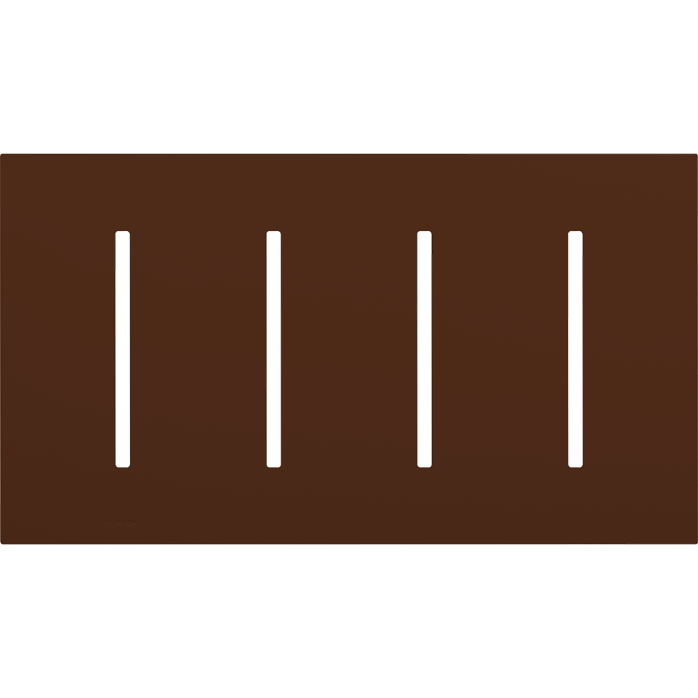 Multigang Wallplate for GRAFIK T Controls, Four-gang for 4 dimmers, switches, or wallstations