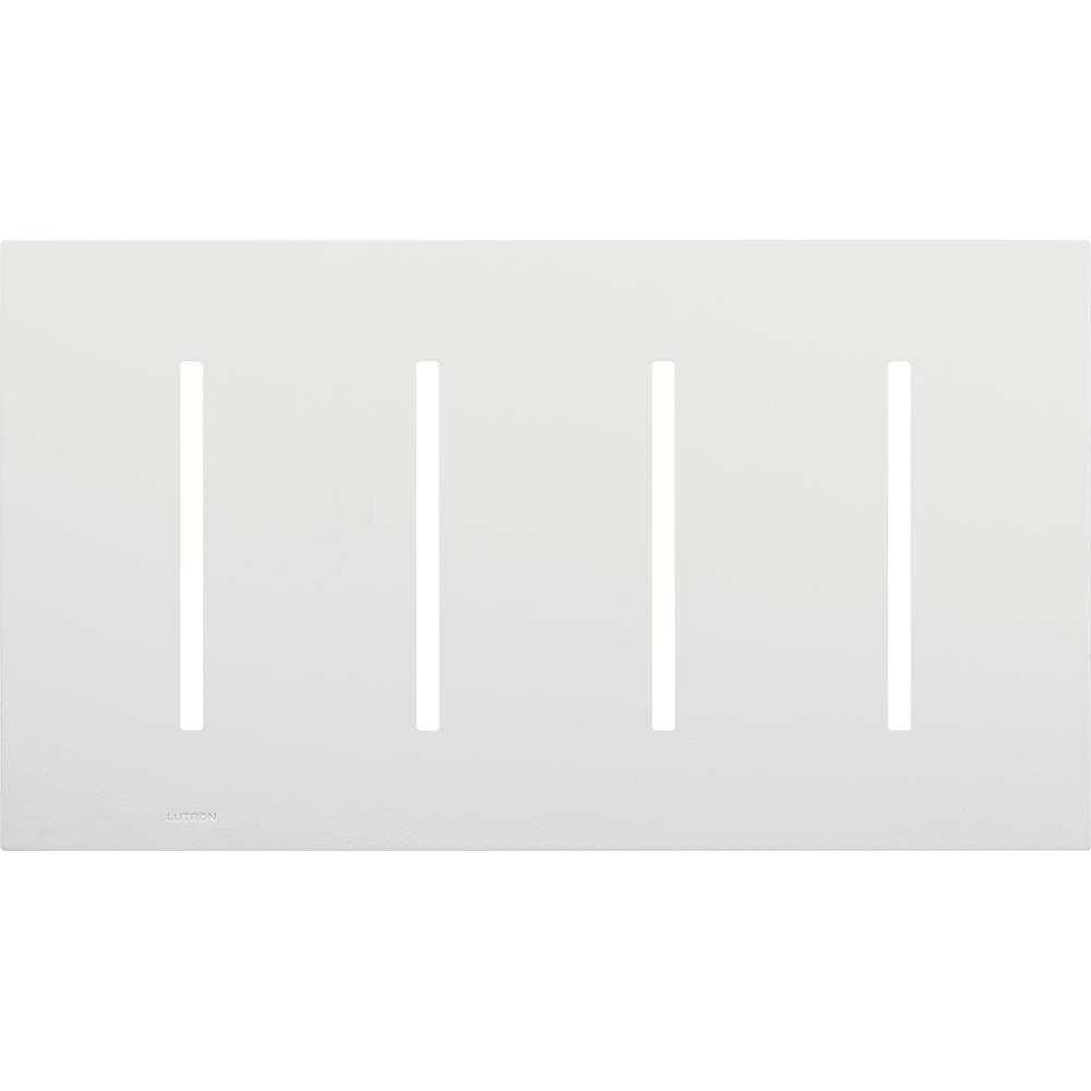 Multigang Wallplate for GRAFIK T Controls, Four-gang for 4 dimmers, switches, or wallstations