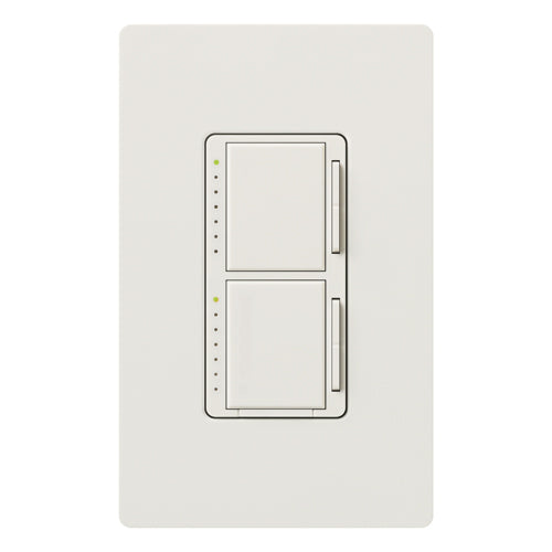 Maestro Dual Incandescent/Halogen Dimmer, Single-pole, 120V/300W each dimmer