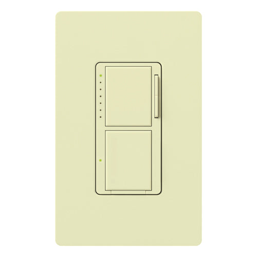 Maestro Incandescent/Halogen Dimmer and Switch, Single-pole, 120V/300W dimmer, 2.5A switch