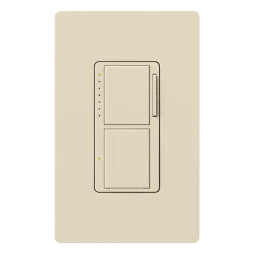 Maestro Incandescent/Halogen Dimmer and Switch, Single-pole, 120V/300W dimmer, 2.5A switch