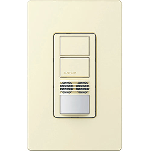 Lutron Maestro Dual-Circuit Dual-Tech Motion Sensor switch, 6A, Single-Pole or 3-Way, Almond