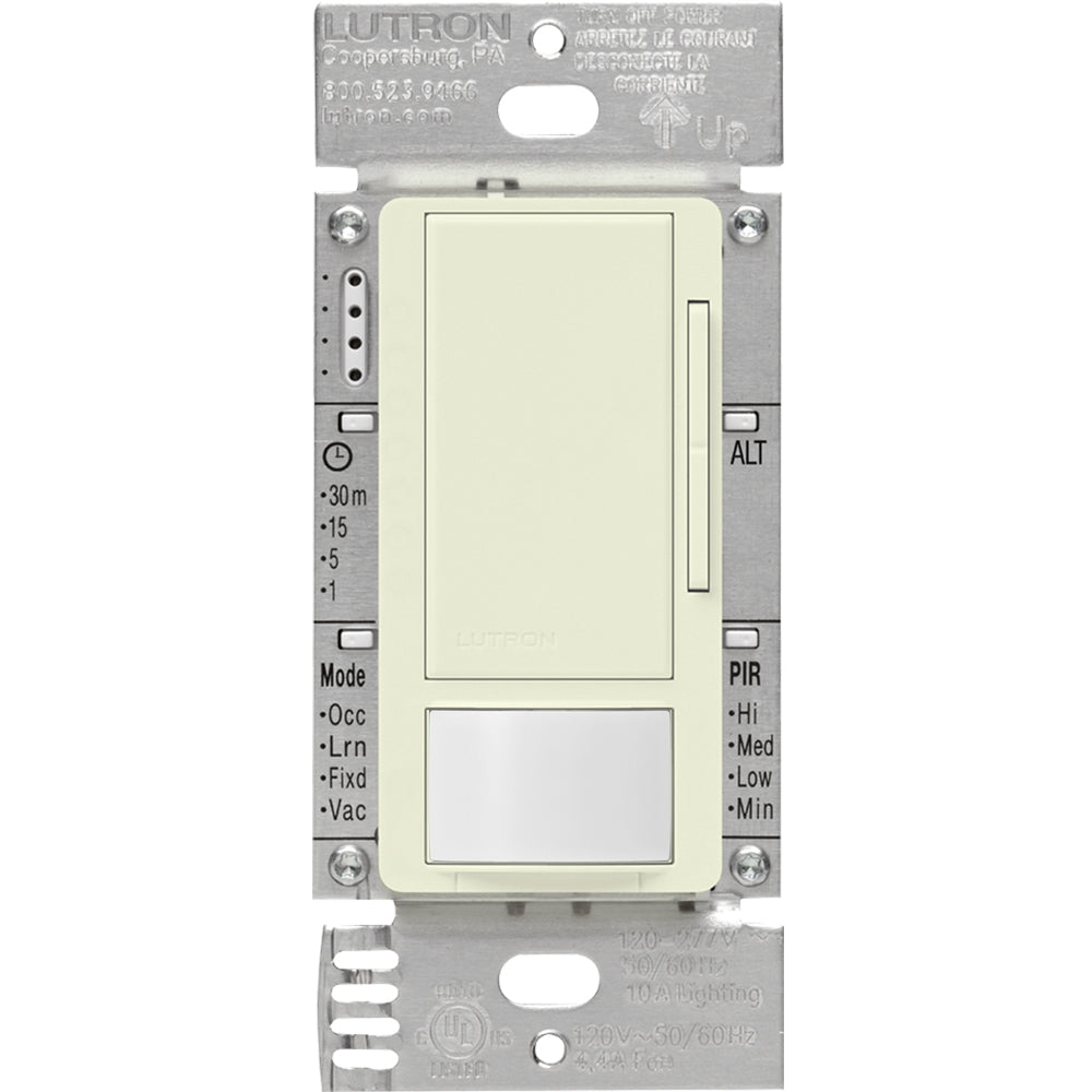 Maestro 0-10V dimmer vacancy sensor, passive infrared, 8A fluorescent ballast or LED driver, 120-277V