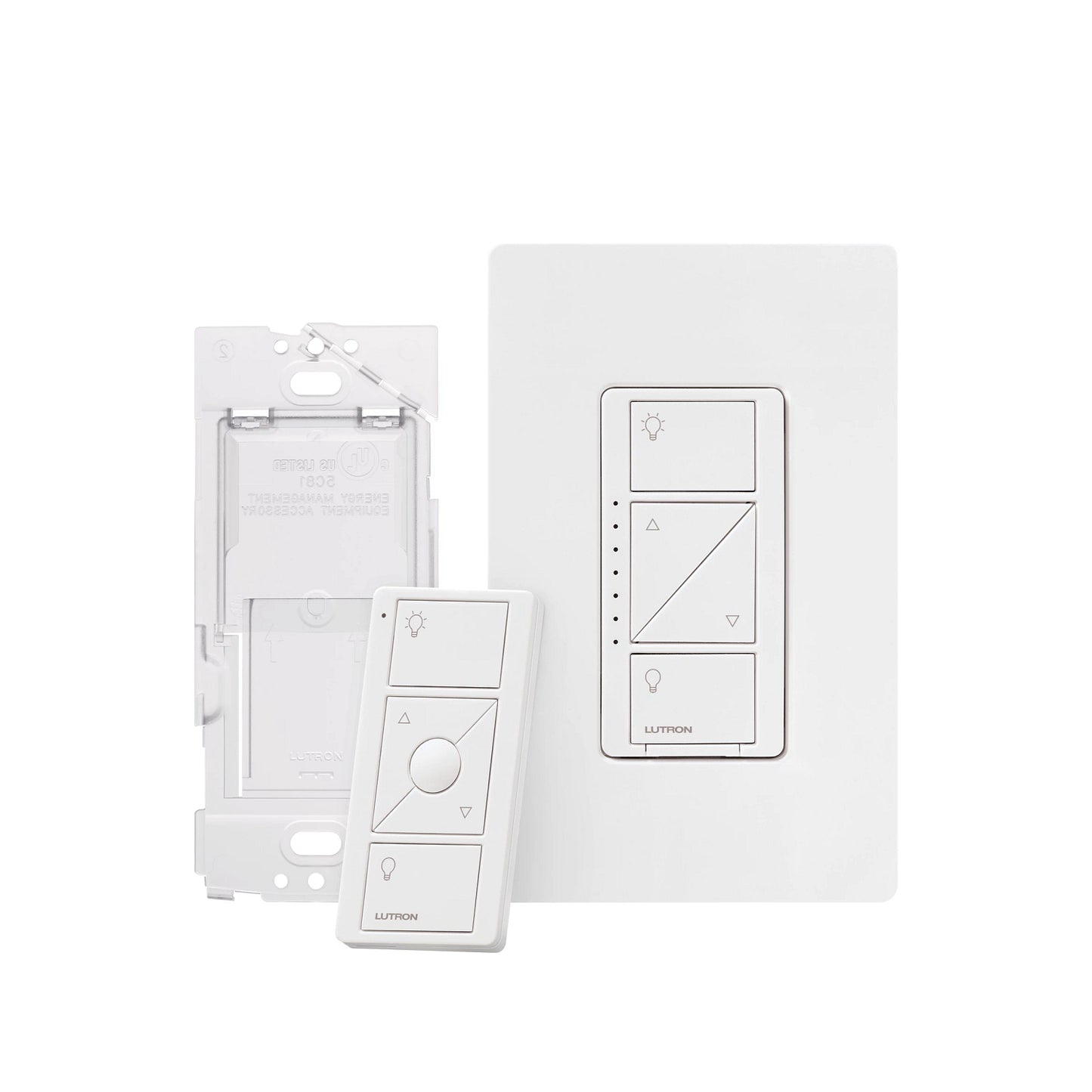 Lutron Caseta Smart Dimmer Switch Kit with Remote, 3-Way (2 Points of Control), Works with Alexa, Apple HomeKit, and the Google Assistant, White