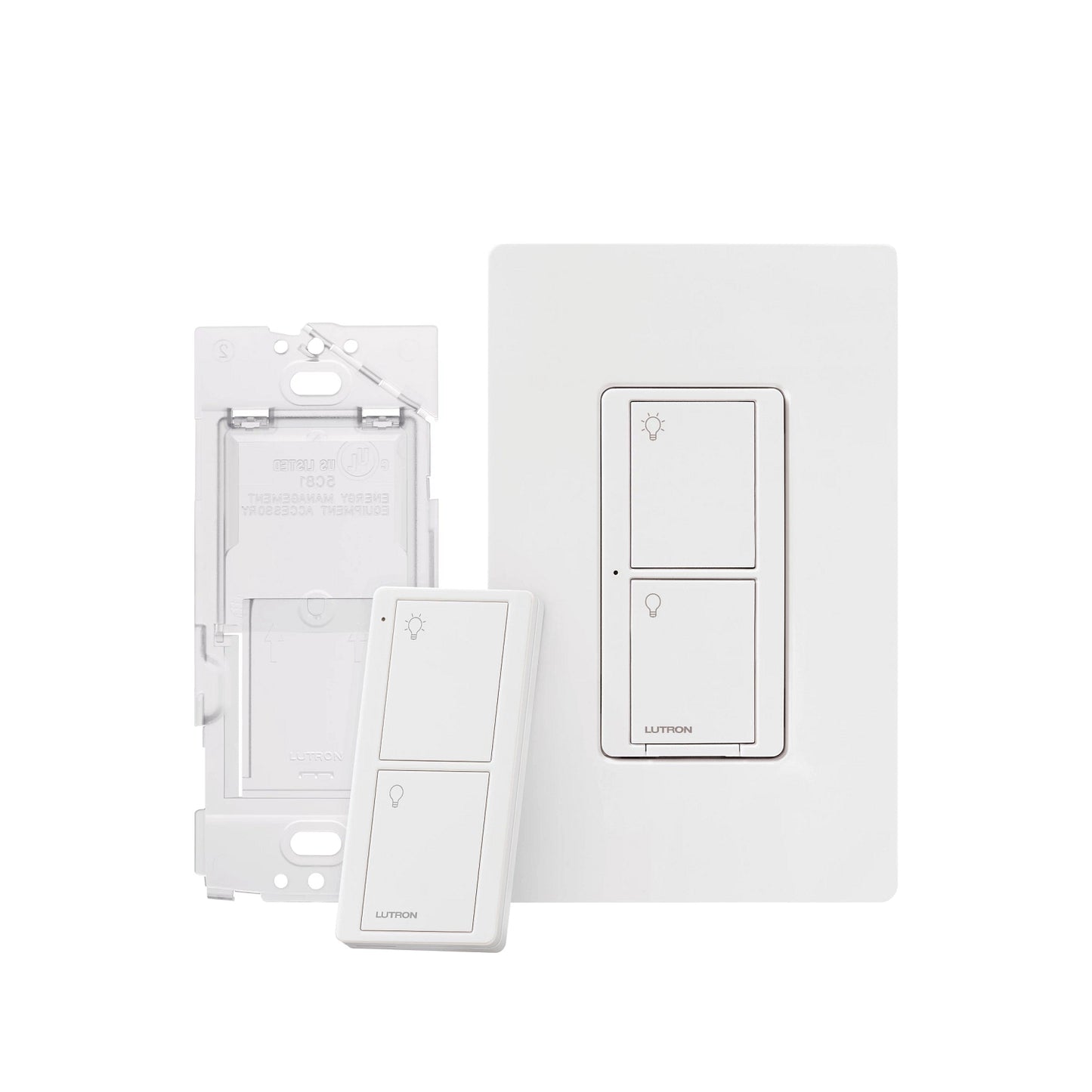 Lutron Caseta Smart Switch Kit with Remote, 3-Way (2 Points of Control), Works with Alexa, Apple HomeKit, and the Google Assistant, White