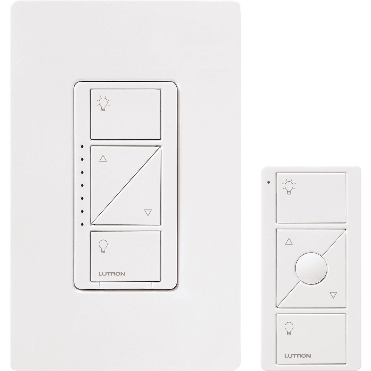 Lutron Caseta Wireless Smart Lighting Dimmer Switch and Remote Kit for Wall and Ceiling Lights, White