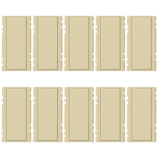 Replacement Button Kit for RadioRA 2 or HomeWorks Architectural-style remote switches, 10-pack in ivory