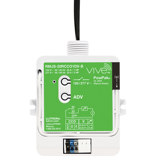 PowPak Load Controller, Relay module with Softswitch, 20A general purpose switch with (1) contact closure output, 120/277V