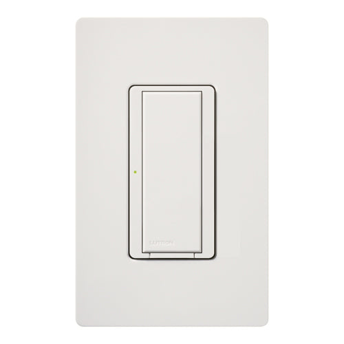 RadioRA 2 two-wire electronic lighting and motor load switch, functions much like standard dimmers and switches, but can be controlled as part of a lighting control system, 1/10 HP