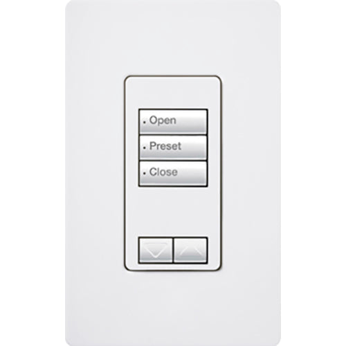 Lutron RadioRA 2 seeTouch Wall Mount Designer Keypad, 3 Button with Raise/Lower