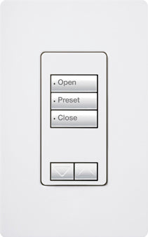 Lutron RadioRA 2 seeTouch Wall Mount Designer Keypad, 3 Button with Raise/Lower