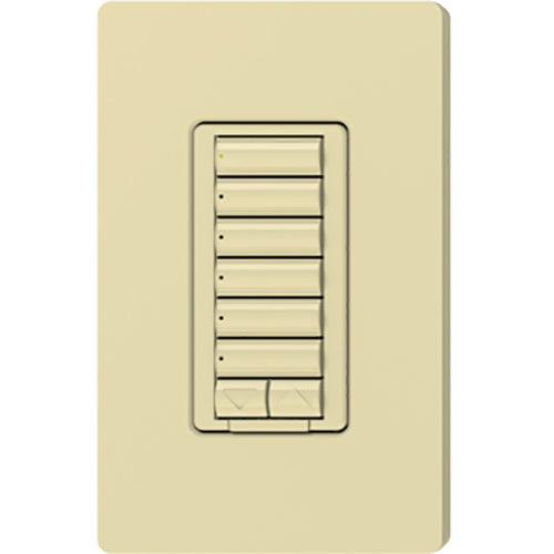 Lutron RadioRA 2 seeTouch Wall Mount Designer Keypad, 6 Button with Raise/Lower